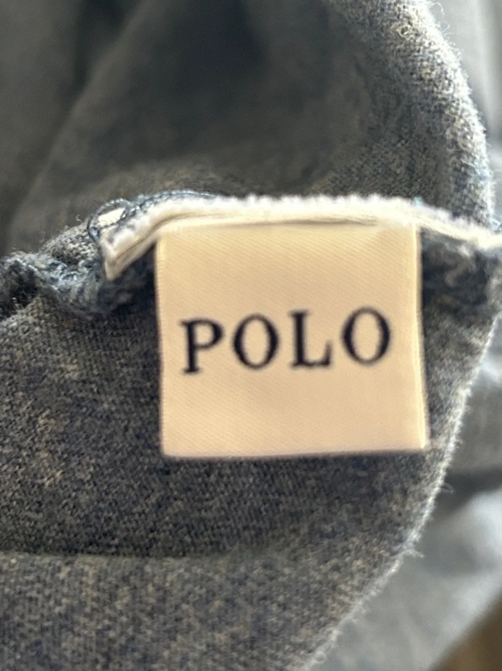 Polo by Ralph Lauren Slim Fit Men’s LS Crewneck T- Shirt XL Heather Blue Casual